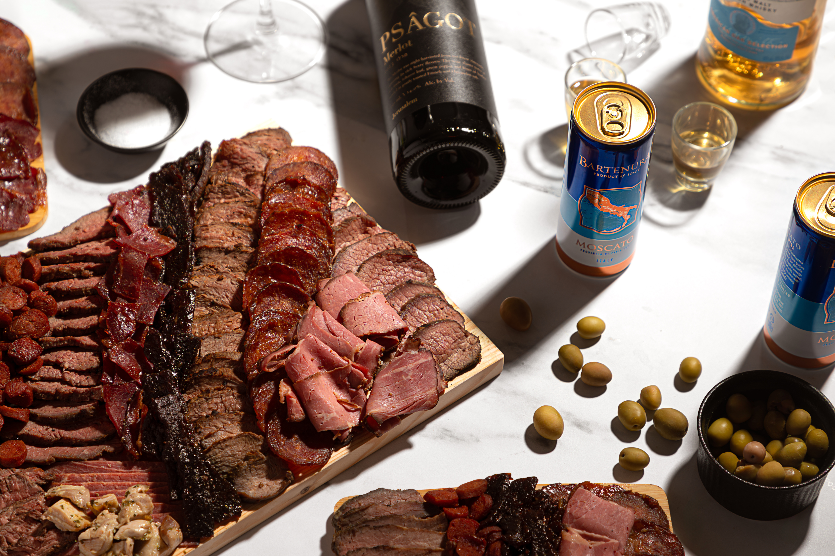 A signature Blazin' Boards arrangement of premium meats